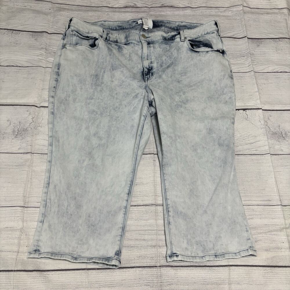 Lane Bryant Flex Magic Waistband Womens Size 26 Curvy Fit High Rise Capris Acid